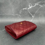 Rare Chanel Timeless Mini Flap in Burgundy