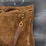 Chanel Decacoco Brown Suede Tote
