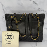 Iconic Chanel Chain Lambskin Tote
