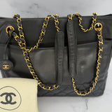 Iconic Chanel Chain Lambskin Tote