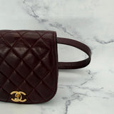 Rare Chanel Belt Bag in Burgundy