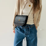 Chanel Timeless Half Moon Double Flap