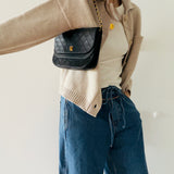 Chanel Timeless Half Moon Double Flap