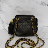 Chanel Double Chain Logo Crossbody Bag