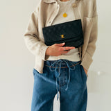 Chanel Timeless Half Moon Double Flap