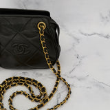 Chanel Double Chain Logo Crossbody Bag