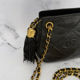 Chanel Double Chain Logo Crossbody Bag