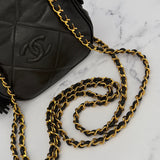 Chanel Double Chain Logo Crossbody Bag