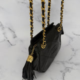 Chanel Double Chain Logo Crossbody Bag