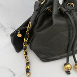 Chanel Decacoco Lambskin Drawstring Bag