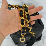 Chanel Decacoco Lambskin Drawstring Bag