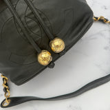 Chanel Decacoco Lambskin Drawstring Bag
