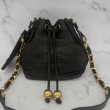 Chanel Decacoco Lambskin Drawstring Bag