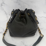 Chanel Decacoco Lambskin Drawstring Bag