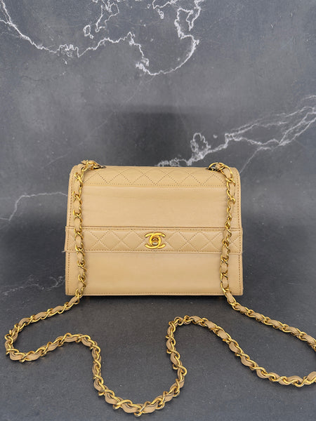 Chanel Trapezoid Classic Flap in Beige