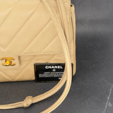 Chanel Chevron Turnlock Shoulder Bag