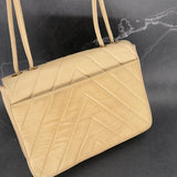 Chanel Chevron Turnlock Shoulder Bag