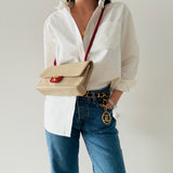 Rare Bicolor Chanel Timeless Medium Flap