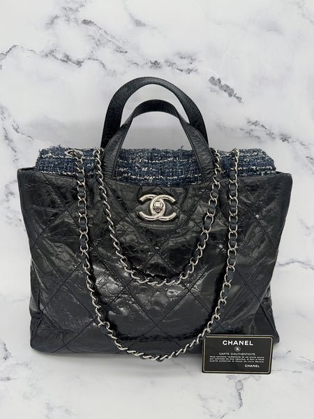 Chanel Portobello in Glazed Calfskin and Tweed