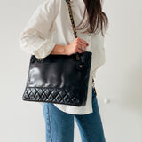 Iconic Chanel Chain Lambskin Tote