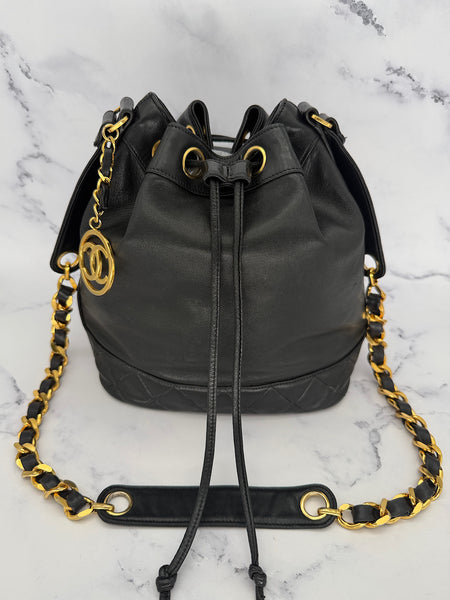 Chanel Coco Mark Drawstring Bag