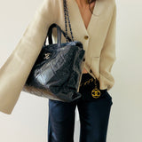 Chanel Portobello in Glazed Calfskin and Tweed