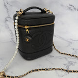 Chanel Vintage Caviar Vanity Case