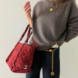 Chanel Rare Lady Braids in Burgundy Suede