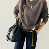 Chanel Decacoco Lambskin Drawstring Bag