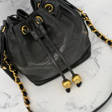 Chanel Decacoco Lambskin Drawstring Bag