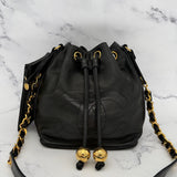 Chanel Decacoco Lambskin Drawstring Bag