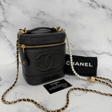 Vintage Caviar Vanity Case