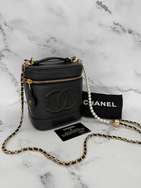 Vintage Caviar Vanity Case