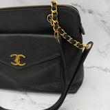 Chanel Turnlock Caviar Tote