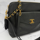 Chanel Turnlock Caviar Tote