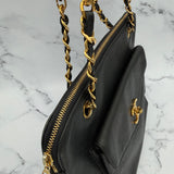 Chanel Turnlock Caviar Tote