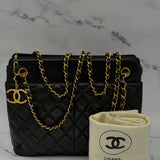 Chanel CC Charm Matelasse Tote with Chains