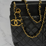 Chanel CC Charm Matelasse Tote with Chains