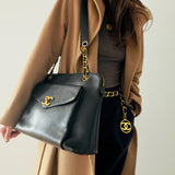 Chanel Turnlock Caviar Tote