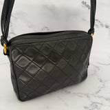 Chanel Black Logo Camera Bag