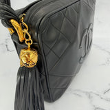 Chanel Black Logo Camera Bag