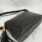 Chanel Black Logo Camera Bag