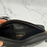 Chanel Black Logo Camera Bag