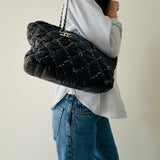 Chanel Tweed on Stitch Shoulder Bag