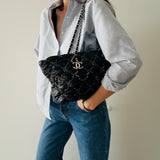 Chanel Tweed on Stitch Shoulder Bag