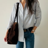 Chanel Chocolate Suede Tote Bag