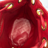Rare Chanel Gabriel CC Bucket Bag in Red