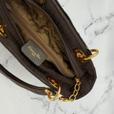 Dior Medium Lady Dior in Brown Nylon