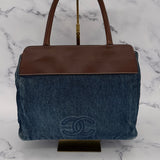 Rare Chanel Denim Logo Shopper