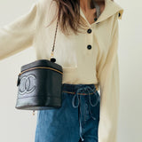 Chanel Vintage Caviar Vanity Case